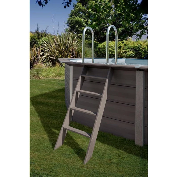 GRE Piscine Ovale Composite Gré - 8,04 X 3,86 X 1,24 M – Image 4