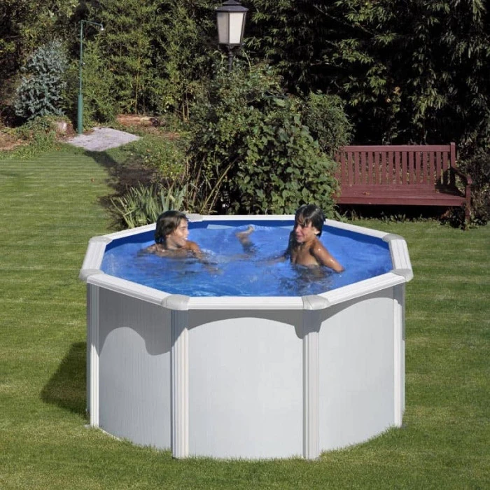 GRE Piscine Ronde Acier Gré Fidji - 2,40 X 1,20 M – Image 2