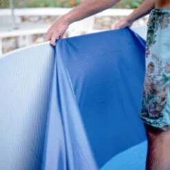 Liner Bleu Pour Piscine GRE - Ø 3,50 X H 1,20 M - 40/100e