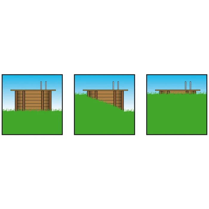 Piscine En Bois Rectangulaire Ubbink Linéa 6,50 X 3,50 X 1,40 M - Liner Beige – Image 3