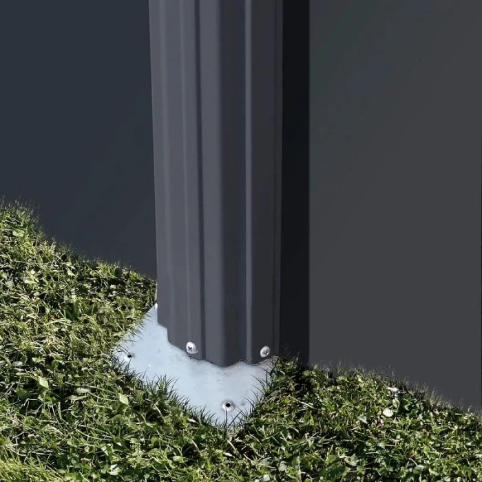 GRE Piscine Ovale Acier Gré Gris Anthracite - 5 X 3 X 1,20 M – Image 4